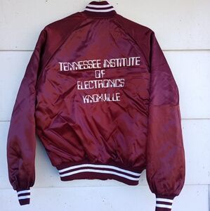 Vintage Burgundy Varsity Jacket